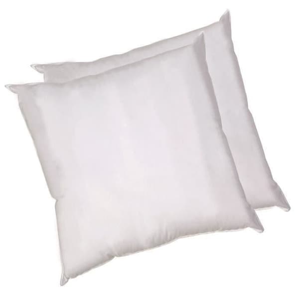 BLANREVE Uppsättning av 2 bomullskuddar - 60 x 60 cm - Vit