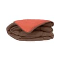 Miniatyrbild 5 av 6: Microfiber quilt 400g / m² CALGARY Chocolate &amp; Coral 140x200cm