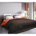 Miniatyrbild 2 av 6: Microfiber quilt 400g / m² CALGARY Chocolate &amp; Coral 140x200cm