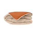 Miniatyrbild 5 av 6: POYET MOTTE Mikrofiberduvet 400g / m² CALGARY - 220 x 240 cm - Pebble grey and Gimgember brown