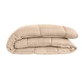 Miniatyrbild 6 av 6: POYET MOTTE Mikrofiberduvet 400g / m² CALGARY - 220 x 240 cm - Pebble grey and Gimgember brown