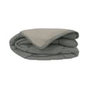 Miniatyrbild 5 av 6: Mikrofiberduvet 400g / m² CALGARY Steel &amp; Silver 220x240cm