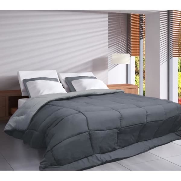 Mikrofiberduvet 400g / m² CALGARY Steel & Silver 220x240cm