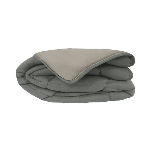 KALGARI Microfiber-täcke 400 g / m² stål och silver 140x200cm