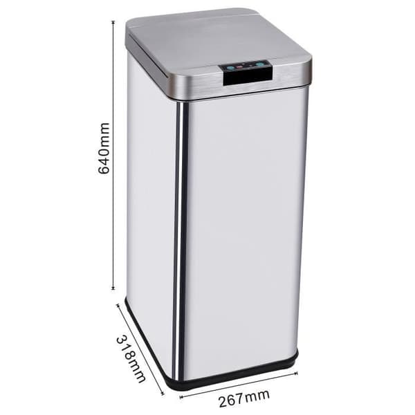 KÖK MOVE PARKSIDE automatisk soptunna - 50L - Rostfritt stål med band