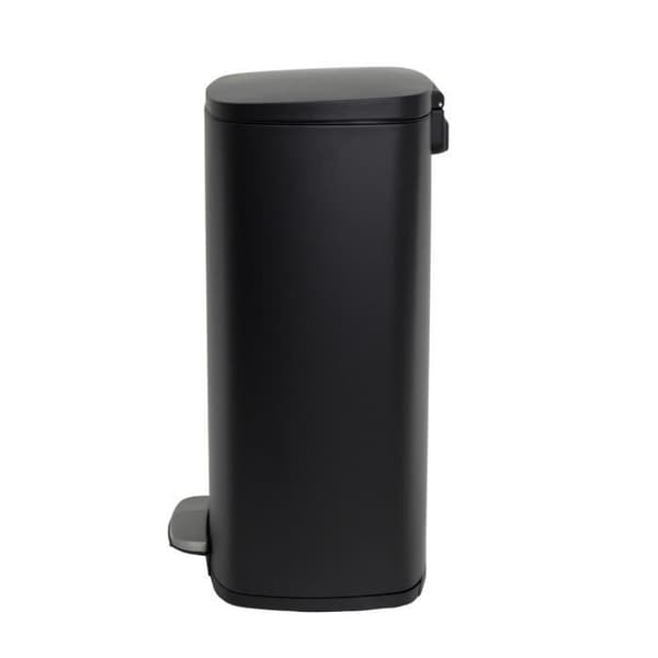 KITCHEN MOVE Pedal köksfat - Borstat rostfritt stål Matt svart - 50L - ADMIRAL