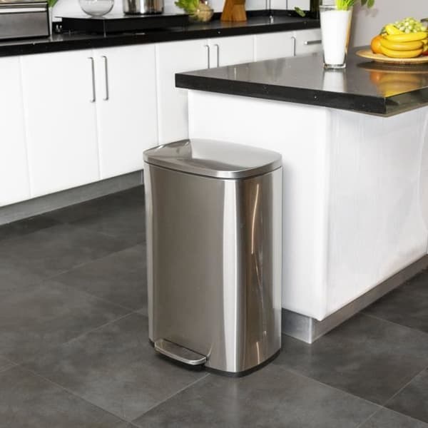 KITCHEN MOVE Pedal köksfat - Borstat rostfritt stål - 50L - ADMIRAL