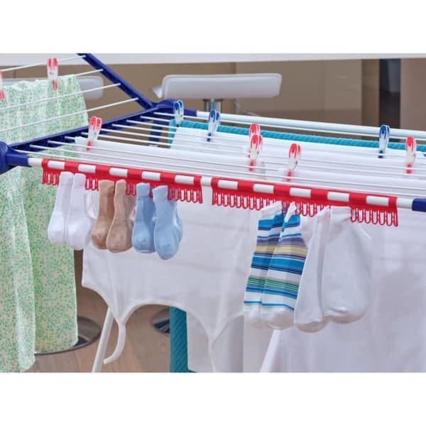 FLEIFHEIT Fristående torktumlare PEGASUS 160 Solid Slim - Klädstreckslängd 16 m