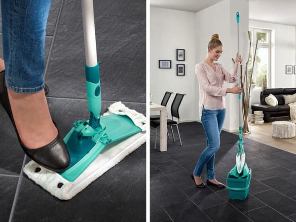LEIFHEIT Combi clean set 360 ° vridbart ledat huvud - Med avtagbart handtag