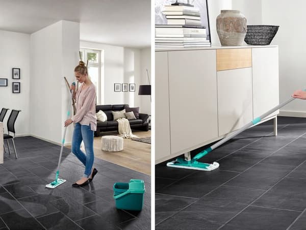 LEIFHEIT Combi clean set 360 ° vridbart ledat huvud - Med avtagbart handtag
