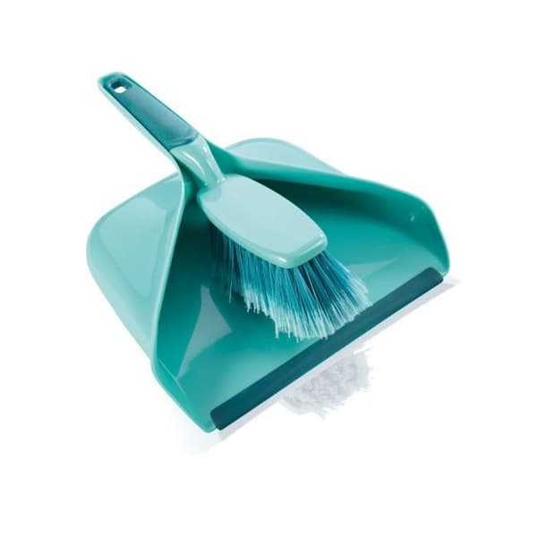 LEIFHEIT 41410 Ställ spade och borste - Ergonomiskt handtag med flexibel beläggning