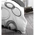 Miniatyrbild 2 av 3: Audace Microfiber Däcke Set - 1 täcke täckning 240x260 cm + 2 kuddväskor 63x63 cm - ljusgrå - Home Linen Passion