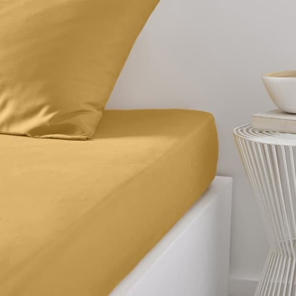 Idag är det viktigt idag Charg - 140 x 190 cm - 2 personer - 100% Una Cotton - Ocre