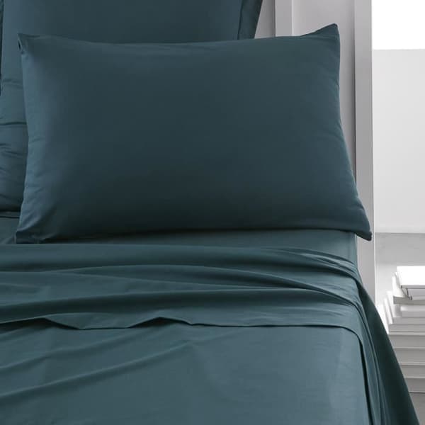 Kuddkudde Teday Essential - 50 x 70+5 cm - 100% Uni Cotton - Peacock