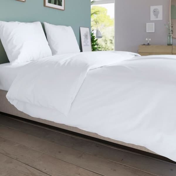 Dodo Cover Sheet - 140x190 cm - Cotton - Cuttine 32 cm - White - Made in France