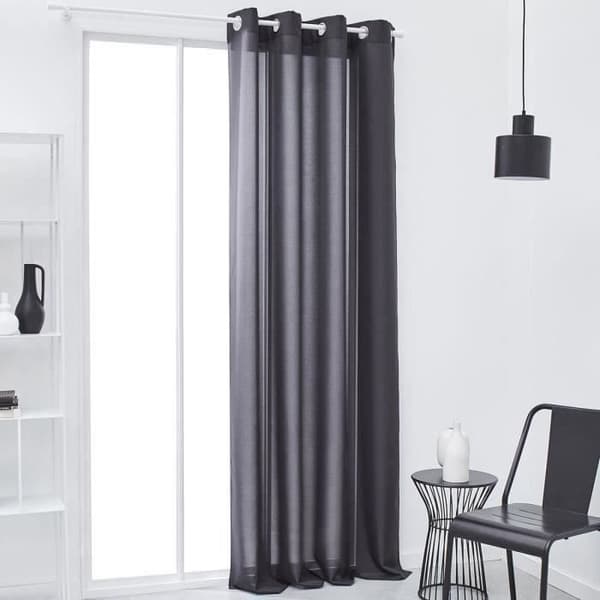Gardin med Eyelets - 140x240 - Kol - Idag Essential - 356003