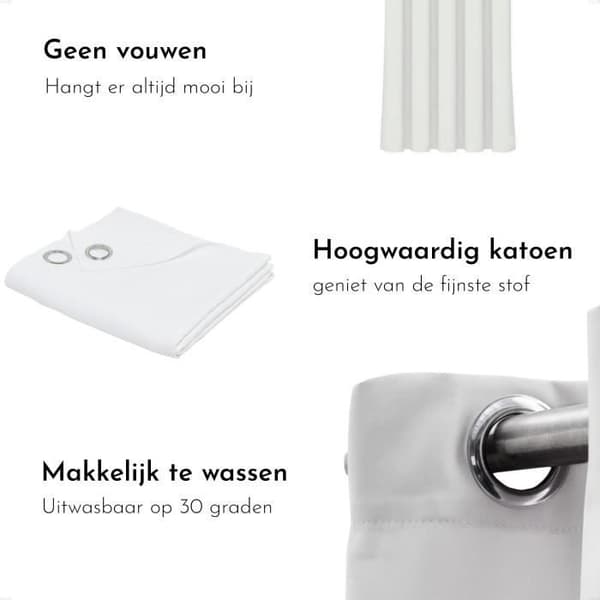 Oemptball Curtain - 140x240 - Chalk - Idag Essential - 356002