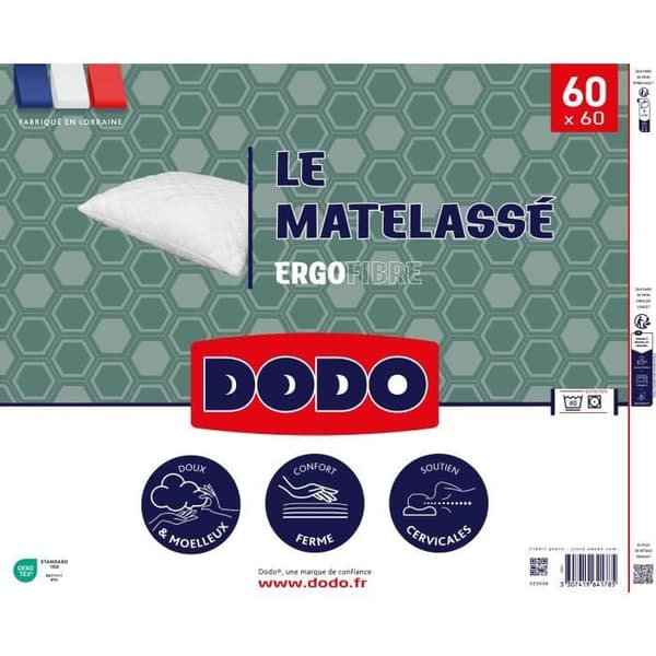 Matelass kudde - ergonomisk - 60x60 cm - Dodo