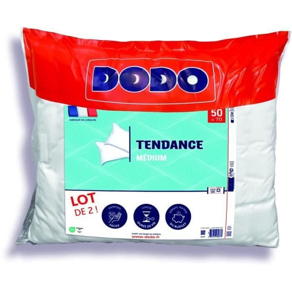 Set med 2 trendiga kuddar 50x70 cm - 100% polyester - DODO