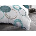 Miniatyrbild 3 av 4: HOME LINGE PASSION Audace påslakanset - täcke 240 x 260 cm + 2 örngott 63x63 cm - Ankblå