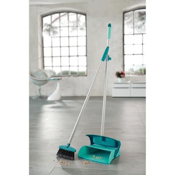 LEIFHEIT 41405 Ställ in sopmaskin med handtag och spade med lock