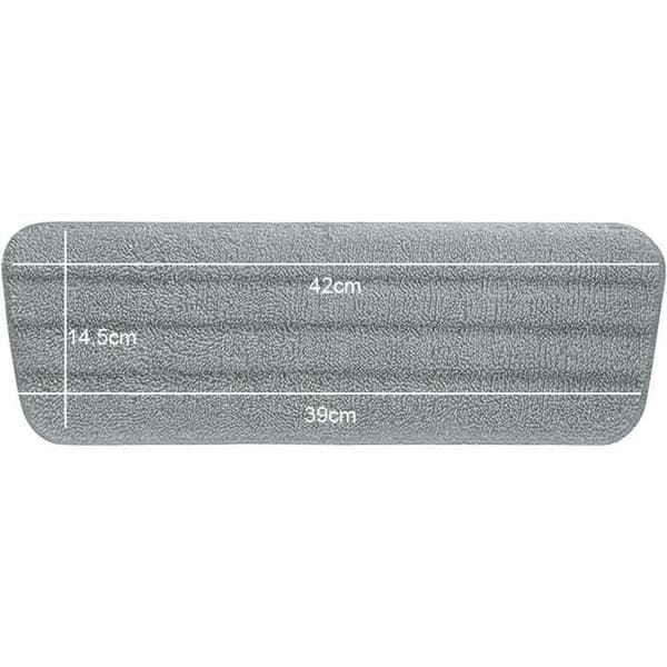 6st Moppersättningsdynor, mikrofiberspraymopp för spraymoppar, 42 * 14 cm (grå
