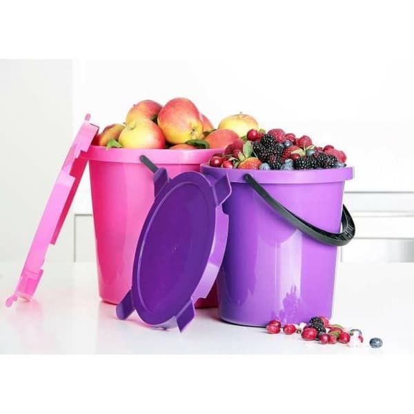 Mopp - Duk - Head Spansk kvast - Hink med lock Blue Berry 10l 6079 Plast Team