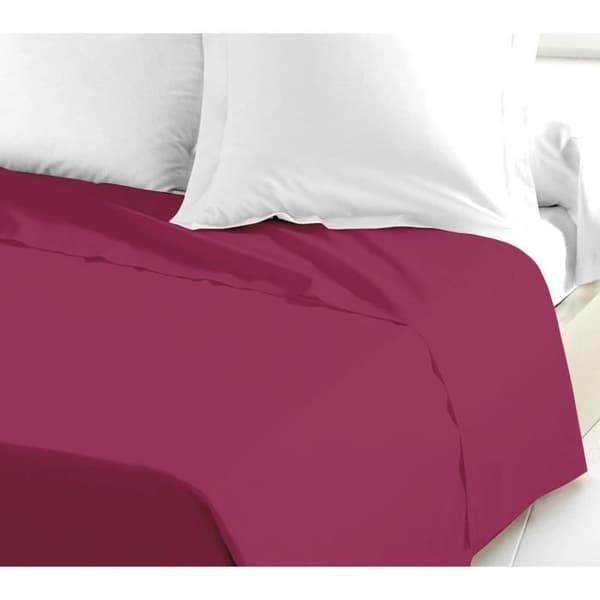 LOVELY HOME Flat Sheet 100% bomull 180x290 cm - 1 person - Fuchsia