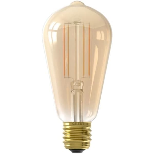 Calex Edison LED glödtrådsanslutna glödlampor ST64 bärnsten E27