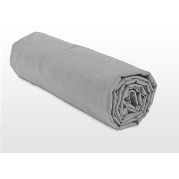Lakan - HOME LINGE PASSION - HP71765 - 140 x 190 cm + 30 cm huva - Mikrofiber - 82 g - Ljusgrå