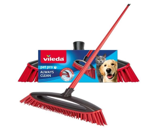 Sopborste för päls och hår Always Clean, Vileda, Pet Pro, kvast