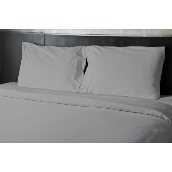 Platt lakan - HEM LINGE PASSION - 180 x 290 cm - 1 person - Ljusgrå
