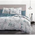 Pikkukuva 2 / 2: Påslakanset 240x260 cm HOME LINGE PASSION POMPADOUR: Påslakan + 2 örngott - 100% bomull 57 trådar - Vit/blått