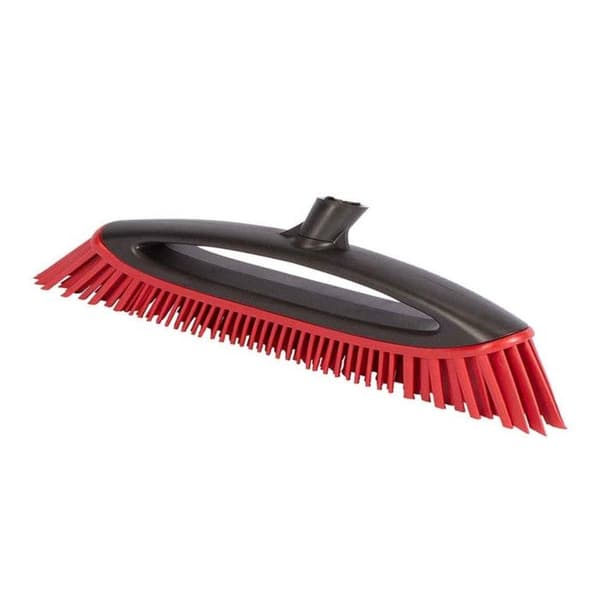 Vileda Multi Rubber Broom, för inomhus och utomhus, hård, gjord av gummi och gummi, lämplig för ani borst 15982