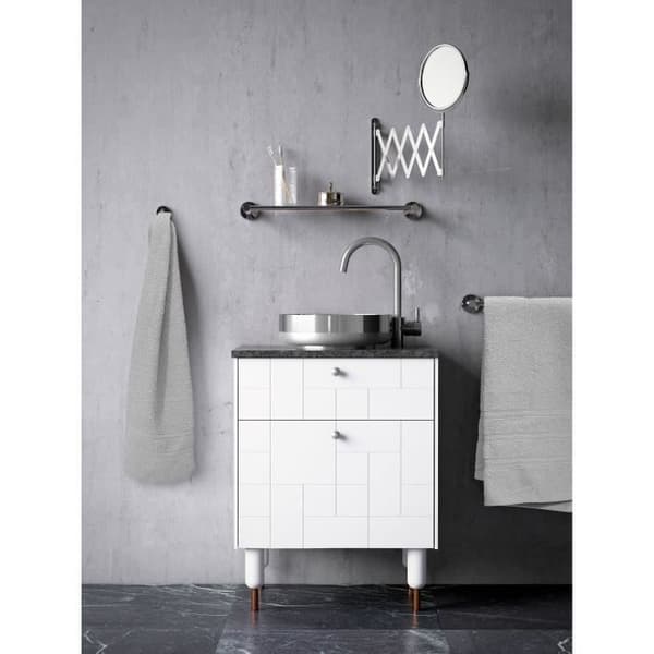 Set med 3 handdukar - LOVELY HOME - 3 handdukar 50 x 100 cm - Ljusgrå