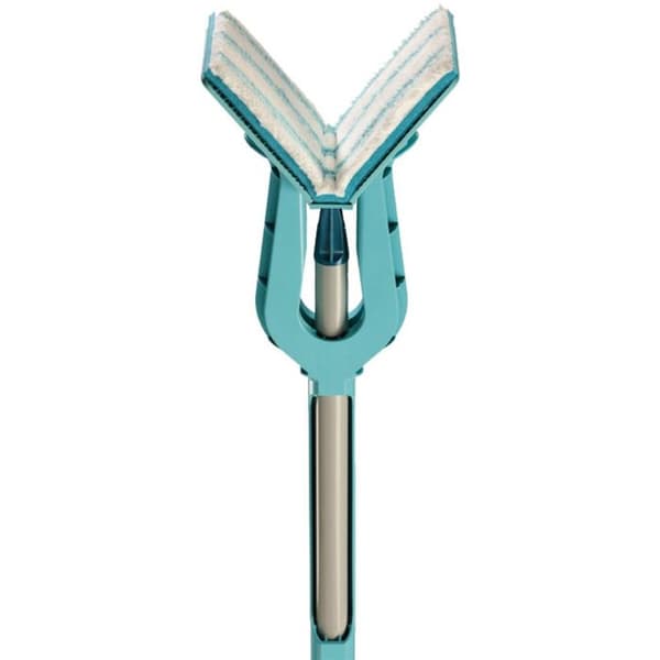 Leifheit Picobello S micro duo 57023 golvmopp, golvmopp med integrerad vridmekanism, handtag 140 cm, bredd 27 cm