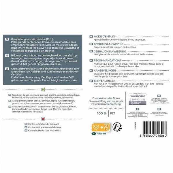 STARWAX Kombinera skinn sopborste Pro