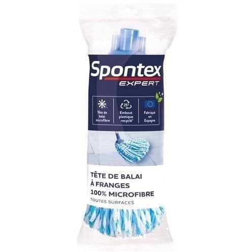 GENERIK - Mikrofiberhuvud med fransar för alla ytor - SPONTEX EXPERT