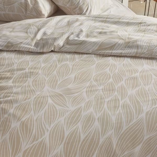 Sängkläder - IDAG Crazy - Grafiskt tryck - 2 personer - 220 x 240 cm - Beige