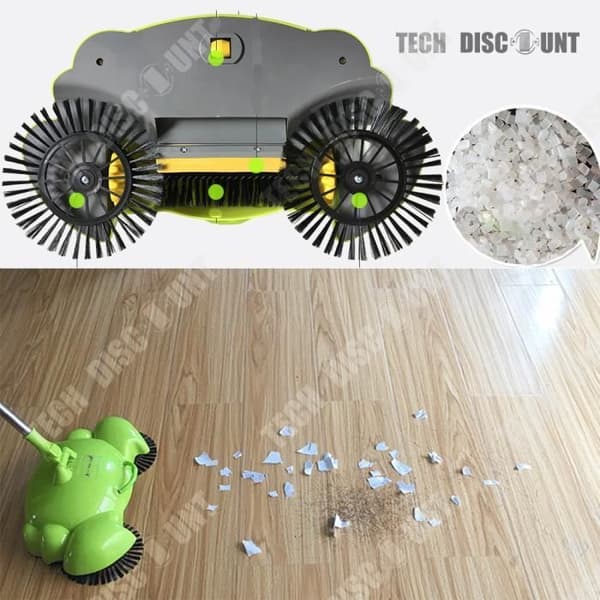 TD® Home Sweep Sladdlös Home Broom Big Power Snabb Ren Damm Rengöring Dammsug Hushållsmanual