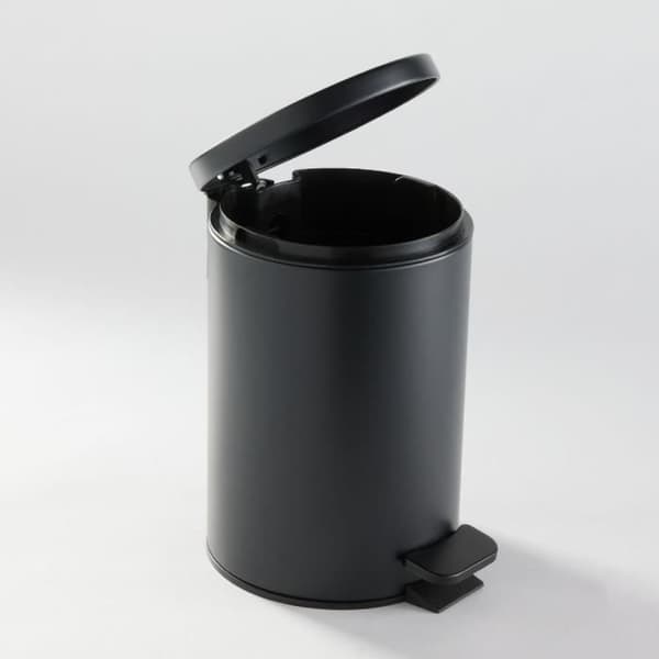 Badrumssoptunna - IDAG - ANVÄNDNING - 3 L - Ø 17 xx H 25 cm - Polypropen - Soft Black