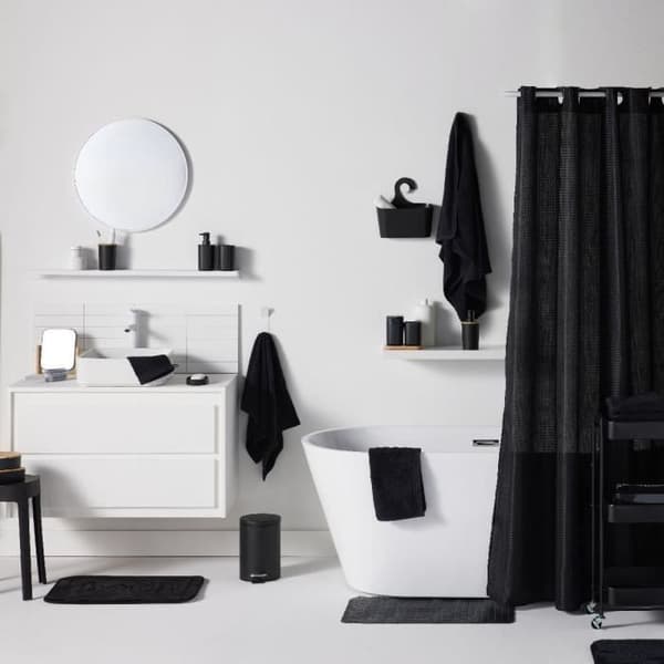 Badrumssoptunna - IDAG - ANVÄNDNING - 3 L - Ø 17 xx H 25 cm - Polypropen - Soft Black