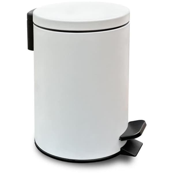 Papperskorgen i badrummet - IDAG - ANVÄNDNING - 3 L - Ø 17 xx H 25 cm - Polypropen - Soft White