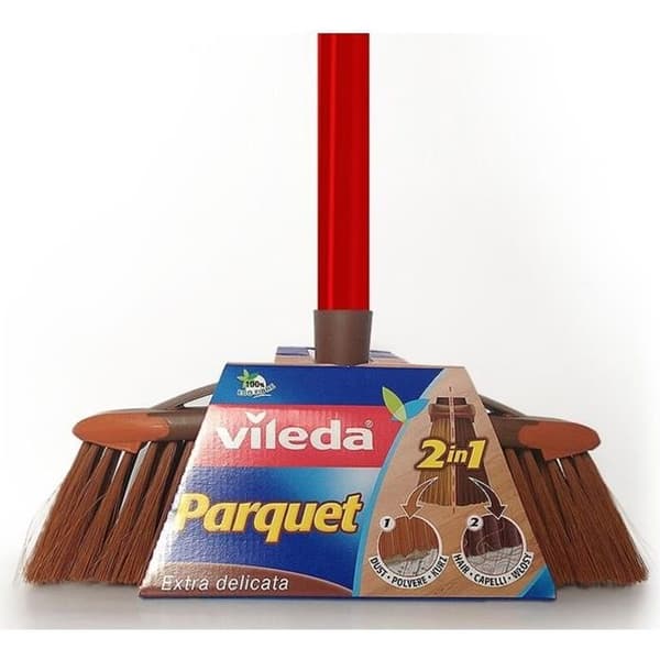 VILEDA PARQUET kvast / borste för parkett 2 i 1