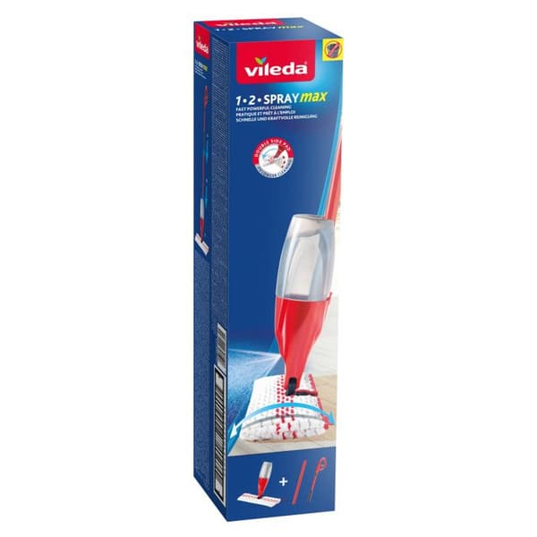 Mopp - Duk - Spanskt kvasthuvud - Vileda 1-2 Spray Max med spraybox 166144