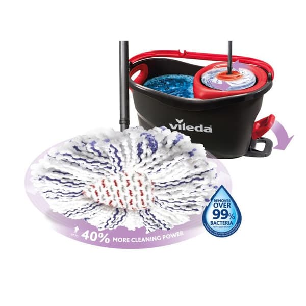 Vileda TURBO 3-i-1 Microfiber Spin Mop Kit