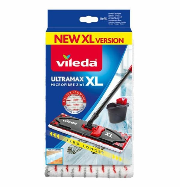 Refill för Vileda Ultramax / Ultramat Turbo XL 2-i-1 moppar