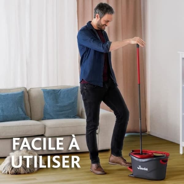 VILEDA Set Easywring ren mopp + snurrhink