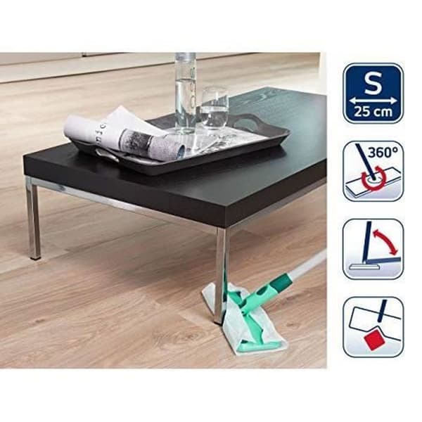 Dammkvast med Clean & Away-servetter 56666 Leifheit - Kemtvätt med dammservetter fångar upp damm