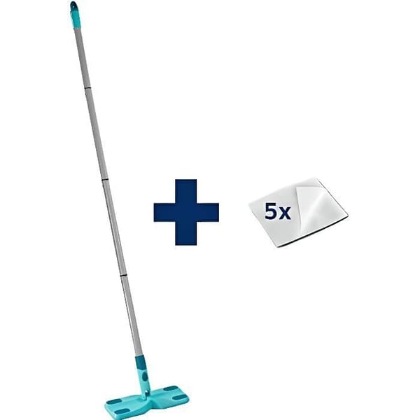 Dammkvast med Clean &amp; Away-servetter 56666 Leifheit - Kemtvätt med dammservetter fångar upp damm